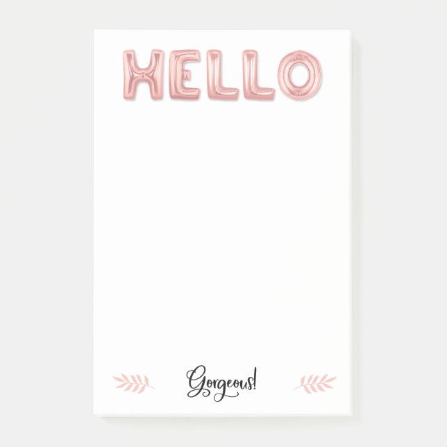 Hello Gorgeous : Post-Its Post-it Notes (Front)