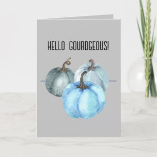 Hello Gourdgeous 5" x 7" Folded Holiday Card