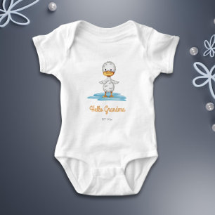 Hello Grandma Baby Reveal Announcement Bodysuit