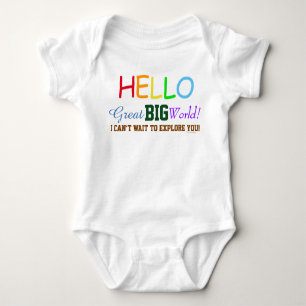 Hello Great Big World Rainbow Colours Baby Shirt