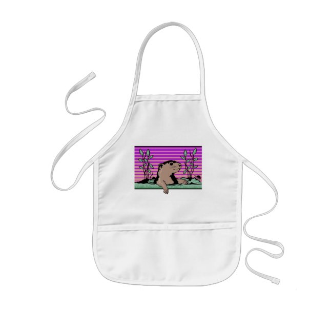 Hello, Groundhog's Shadow - Kids Apron (Front)