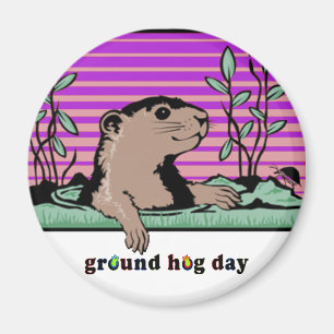 Hello, Groundhog's Shadow - Magnet