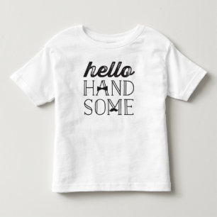 Hello Handsome - Moustache & Bow Tie Little Man Bo Toddler T-Shirt