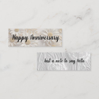 Hello/Happy Anniversary Mini Business Card
