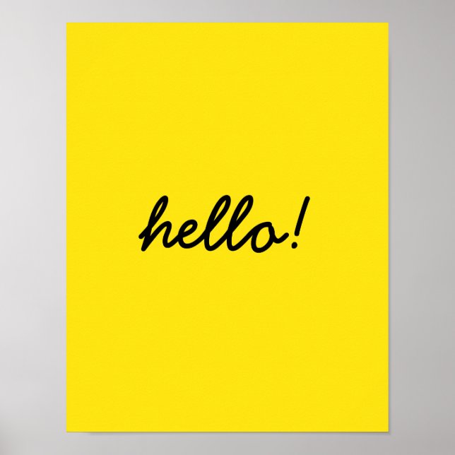 hello happy design poster (Front)
