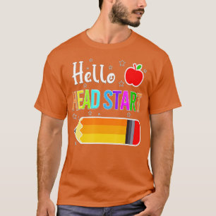 Hello Head Start Squad Back To School Pencil Kids  T-Shirt