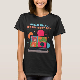 Hello Hello It's My Birthday Croc Duck Tiger Bear T-Shirt