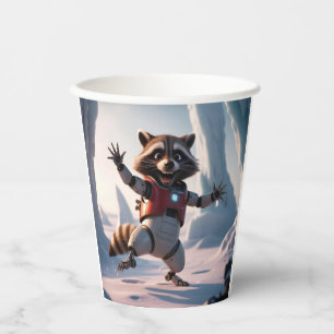 Hello,Hi Raccon Paper Cups