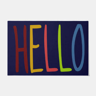 Hello Hi Rug, Indoor Welcome Mat, Personalised Doormat