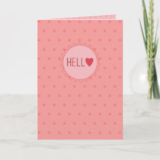 Hello Holiday Card