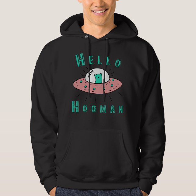 Hello Hooman Human Hoodie (Front)