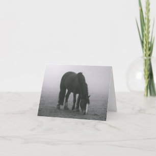 Hello Horse Equestrian Western Miss You Love Card