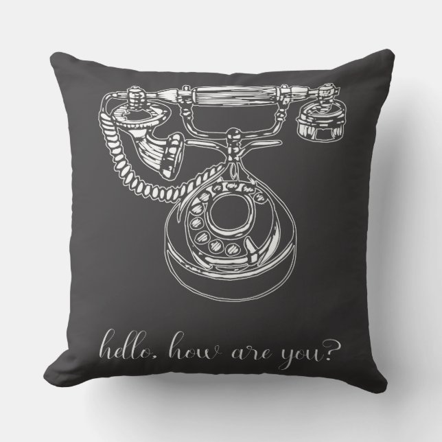 Hello, how are you? cushion (Front)