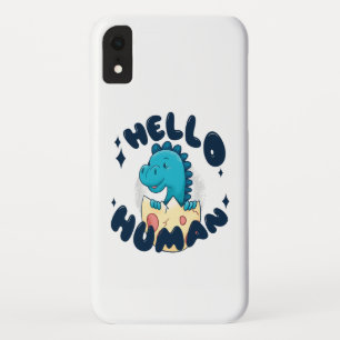 Hello human funny Dinosaur Case-Mate iPhone Case