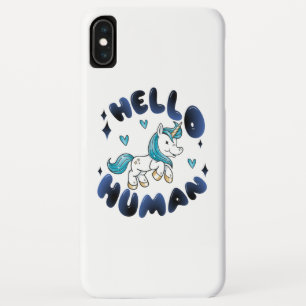 Hello human Lovely Unicorn Case-Mate iPhone Case