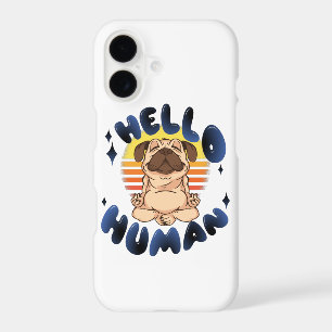 Hello human Meditating yoga dog