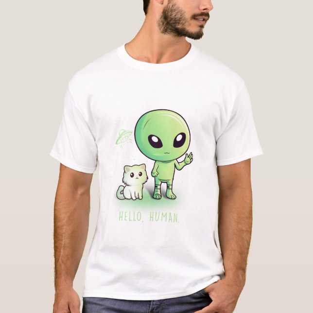 Hello Human T-Shirt (Front)