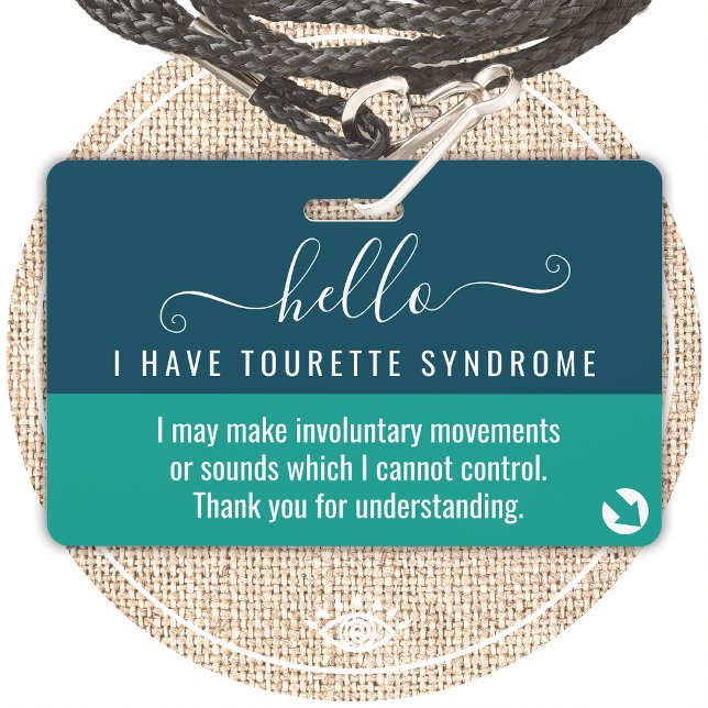 hello i have TOURETTE SYNDROME disability id ID Badge (Creator Uploaded)