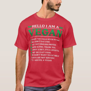 Hello I'm A Vegan T-Shirt