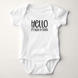 Hello I'm new in town Baby Bodysuit
