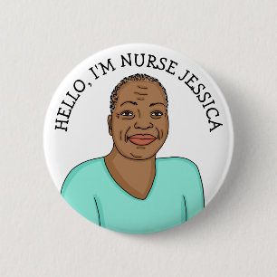Hello, I'm Nurse Add Name 6 Cm Round Badge
