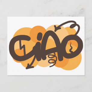 Hello in Italian Postcard