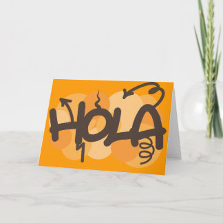 Hello in Spanish Card