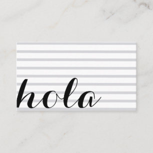 Hello, interpreter translator professor languages business card