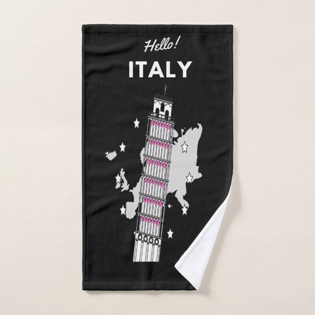 Hello Italy Bath Towel Set (Hand Towel)
