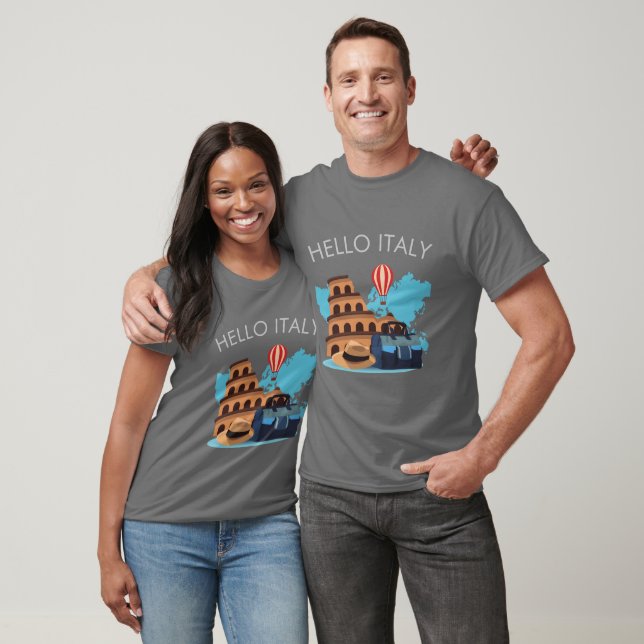Hello Italy  T-Shirt (Unisex)