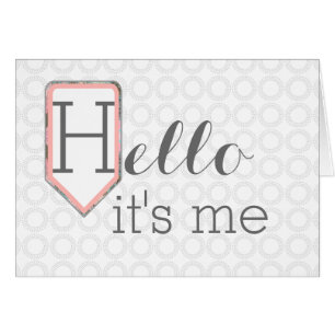 Hello it's me Thinking of You Stationary