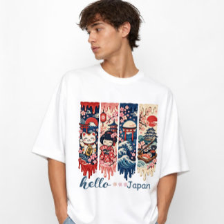 Hello Japan Culture and Tradition Travel T-Shirt