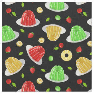 Hello Jello fabric - on Black