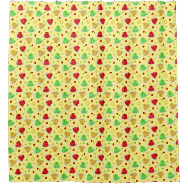Hello Jello Shower Curtain (Front)