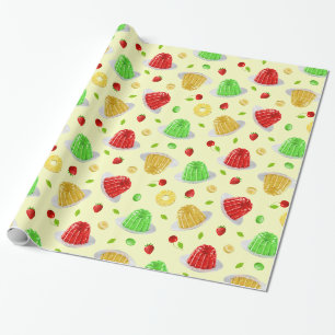 Hello Jello Wrapping Paper - on Yellow
