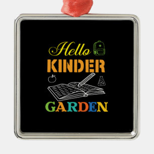 Hello Kinder Garden Metal Tree Decoration