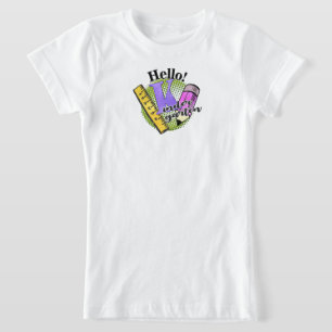 Hello Kinder Garten Grade Shirt, Back to School T-Shirt