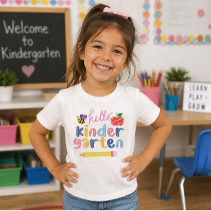 Hello Kindergarten Back To School Bumble Bee T-Shirt