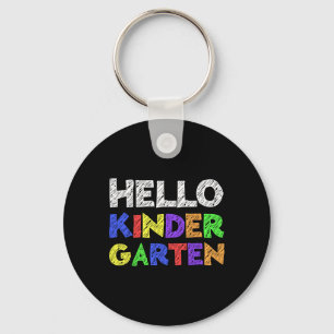 Hello Kindergarten Back To School Key Ring