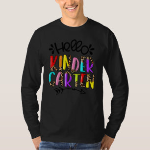 Hello Kindergarten Back To School Kindergarten Tea T-Shirt
