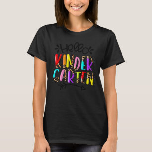 Hello Kindergarten Back To School Kindergarten Tea T-Shirt