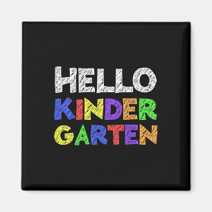 Hello Kindergarten  Back To School   Magnet