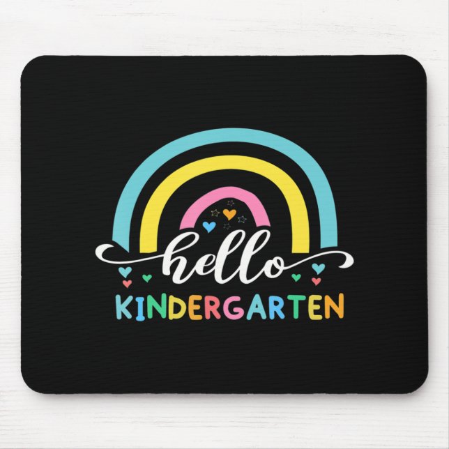 Hello Kindergarten  Back To School   Mouse Pad (Front)