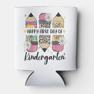 Hello Kindergarten Back To School Teacher Student Can Cooler