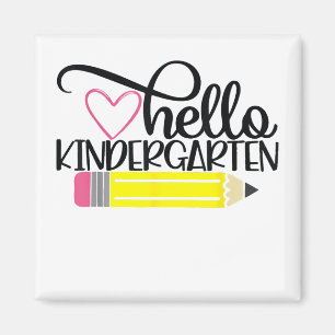 Hello Kindergarten Back To School Teacher Student Magnet