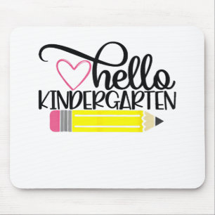 Hello Kindergarten Back To School Teacher Student Mouse Pad