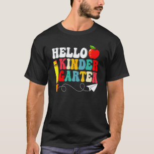 Hello Kindergarten Back To School Teacher Student T-Shirt