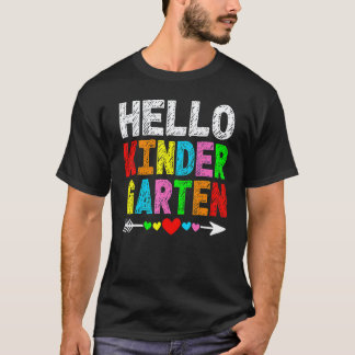 Hello Kindergarten Back To School Teacher Student T-Shirt