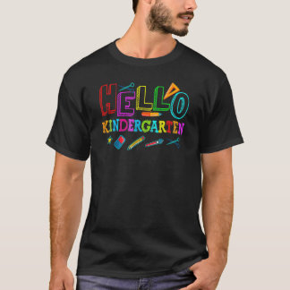 Hello Kindergarten  Back To School Teacher T-Shirt