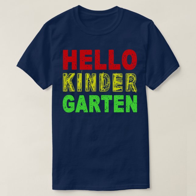 hello Kindergarten Classic TShirt (Design Front)